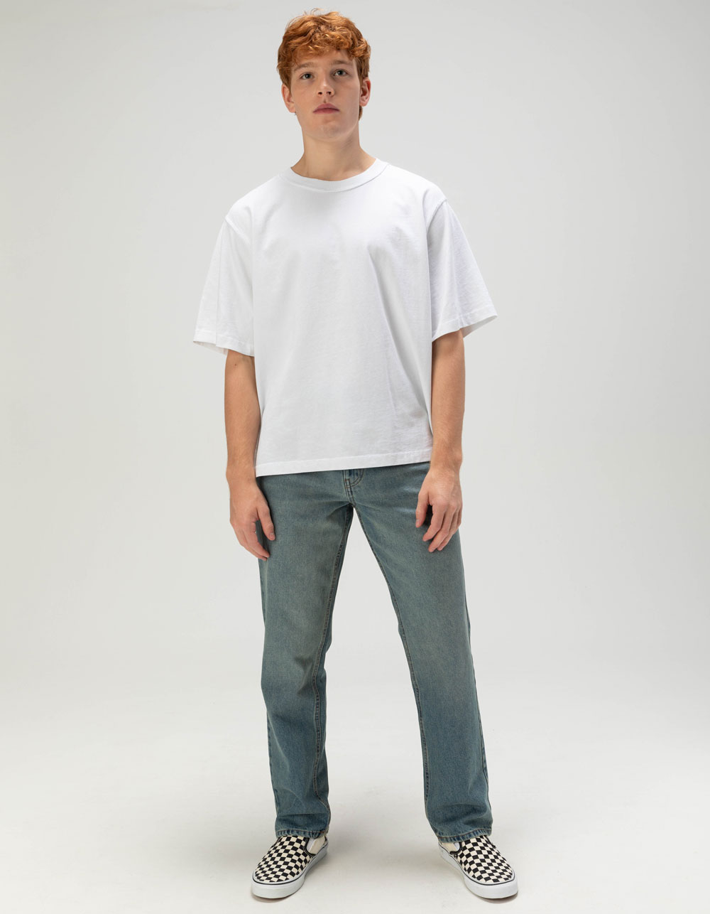 RSQ Mens Slim Straight Jeans - MEDIUM INDIGO