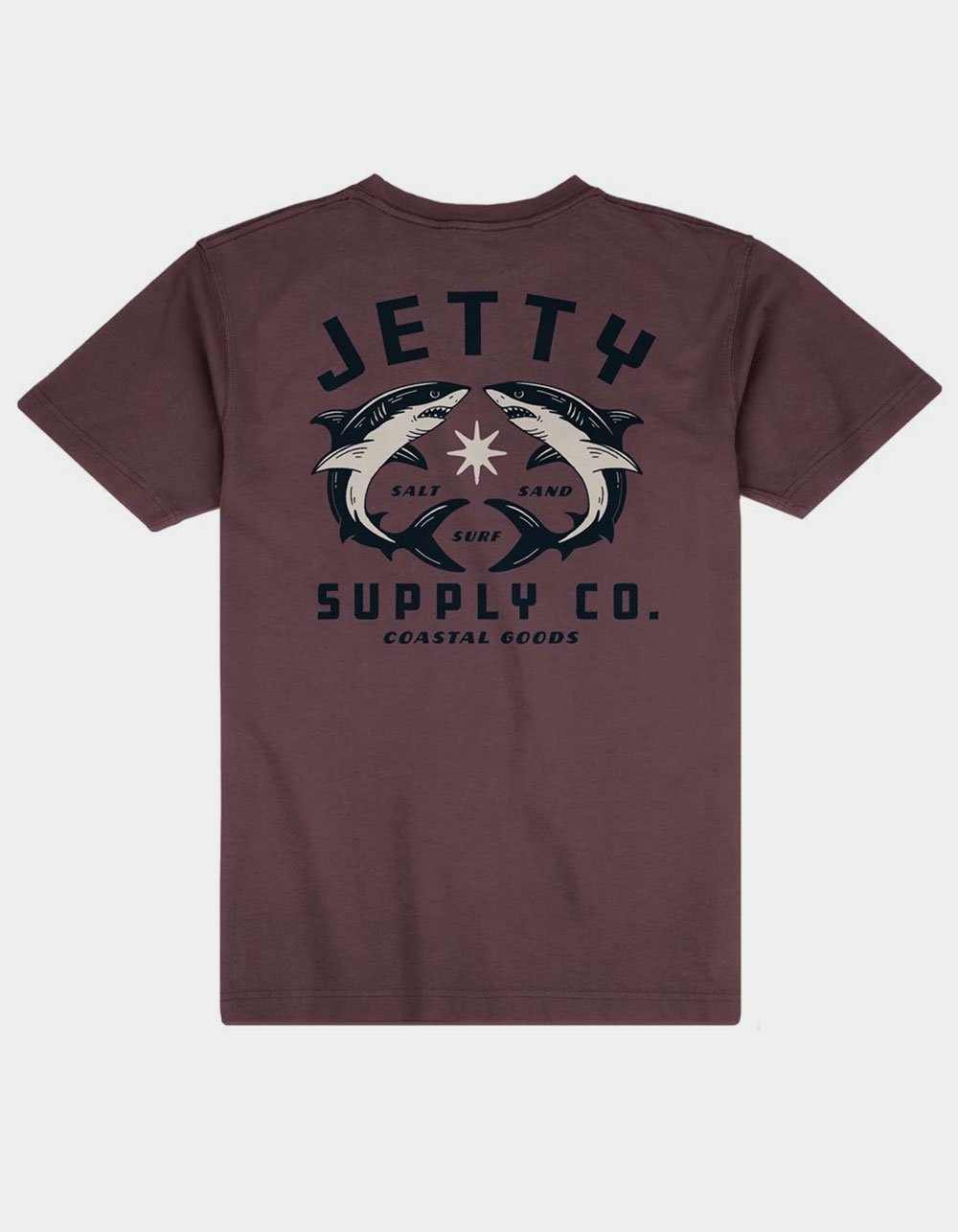JETTY Bullshark Mens Tee - MAROON