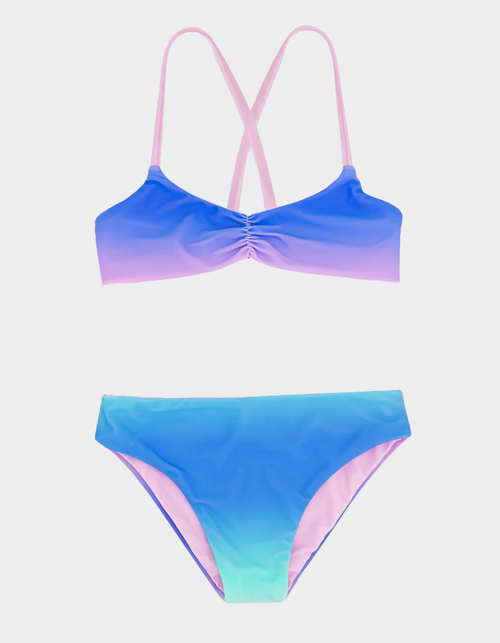 FEATHER 4 ARROW Sunshine Days Girls Bralette Bikini Set - BLUE COMBO