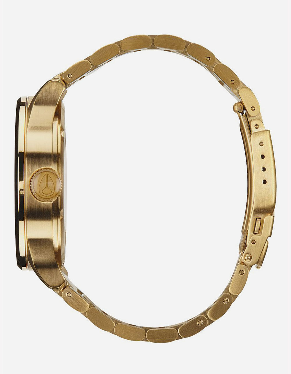 NIXON Sentry SS Black & Gold Watch - GOLD