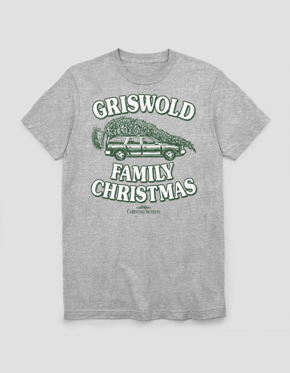 NATIONAL LAMPOON'S Christmas VACATION Griswold Tree Unisex Tee - HEATHER GRAY