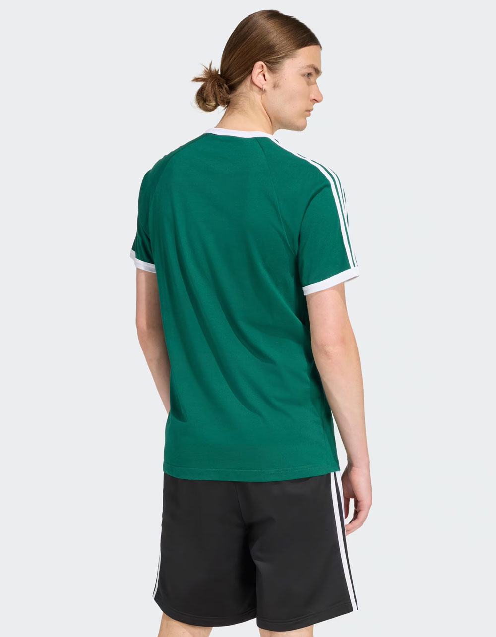 ADIDAS Originals Adicolor Classic 3-Stripes Mens Slim Fit Tee - GREEN