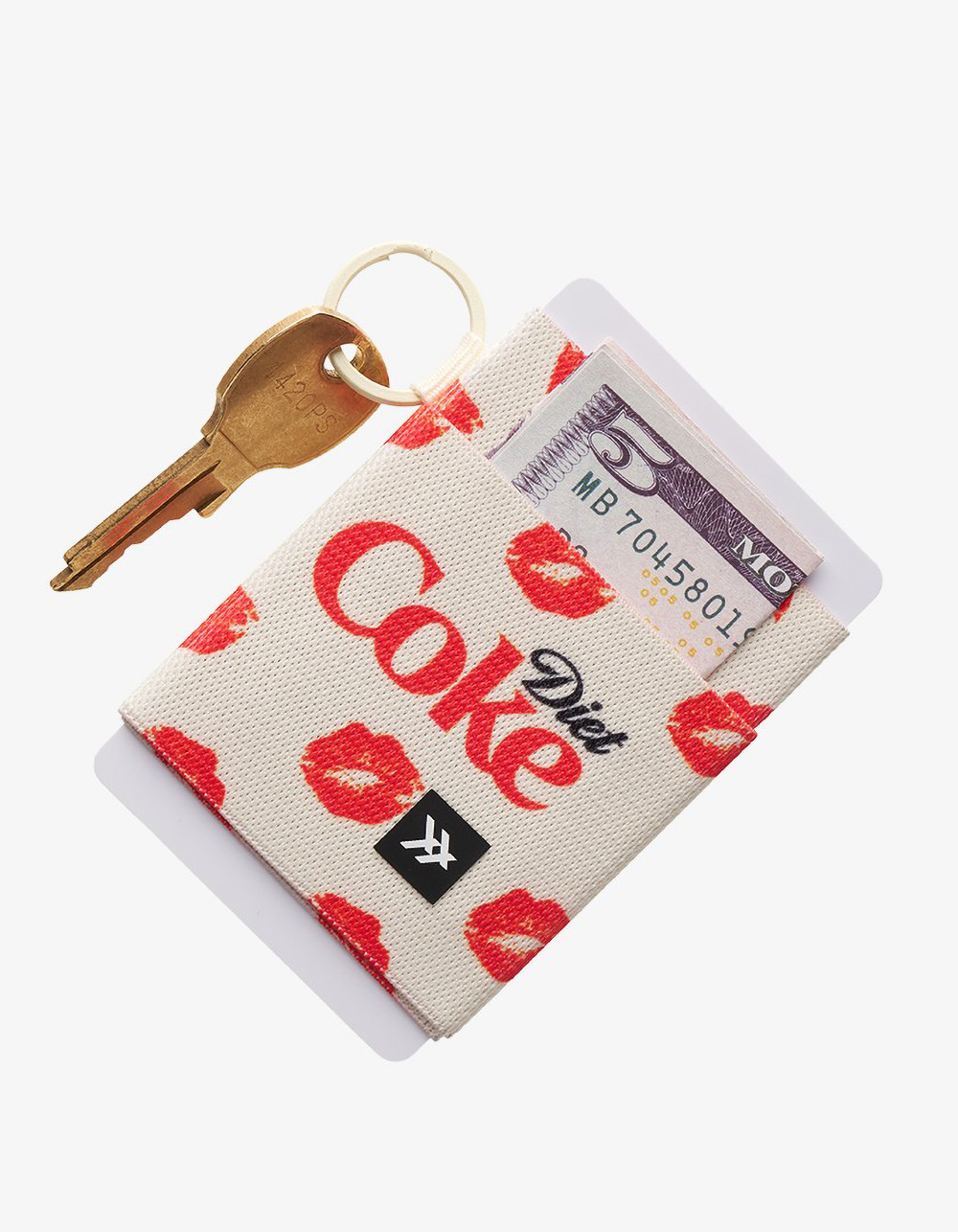 THREAD Diet Coke Kiss Elastic Wallet - Cream Combo