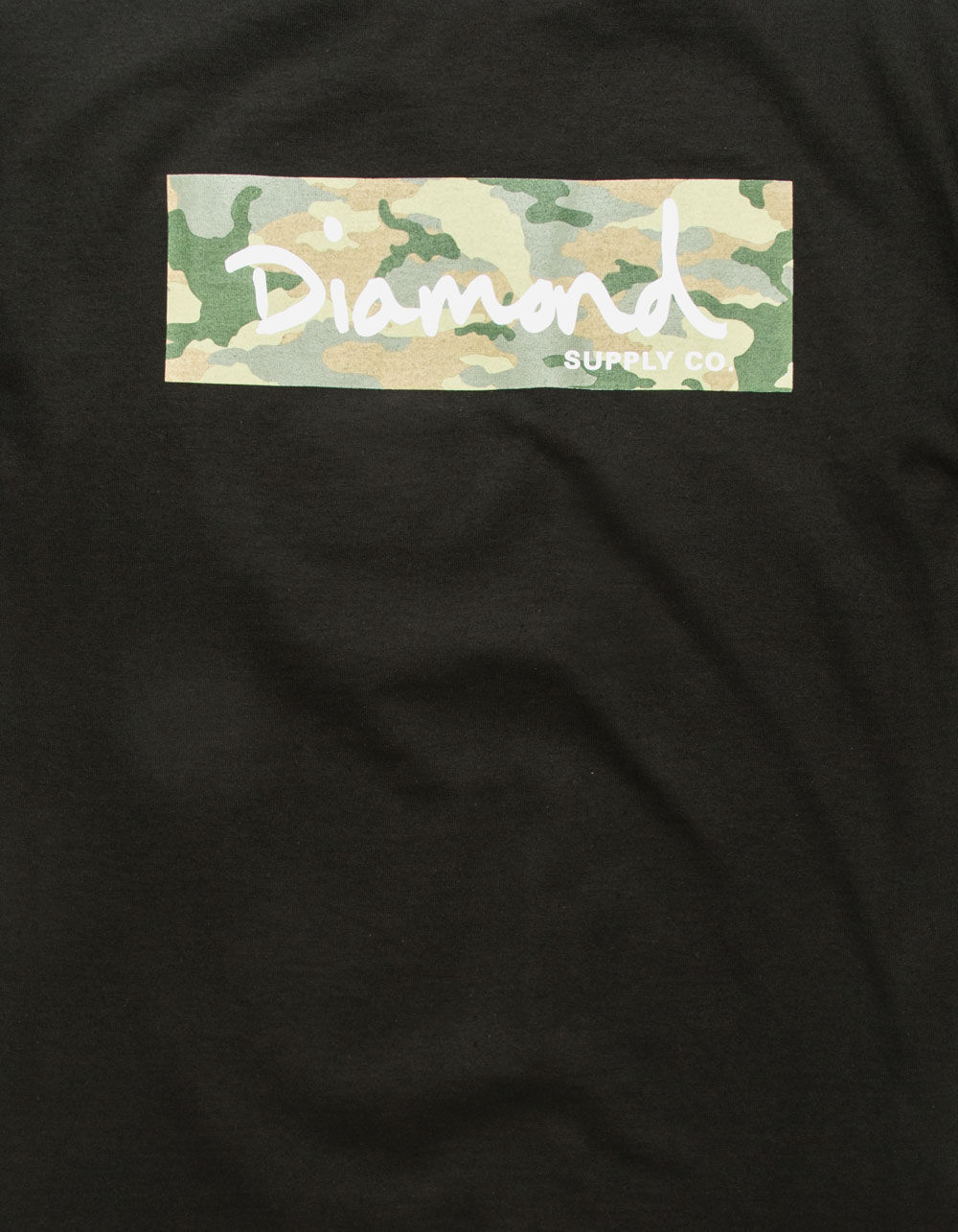 DIAMOND SUPPLY CO. Camo Box Logo Mens T-Shirt image number 1