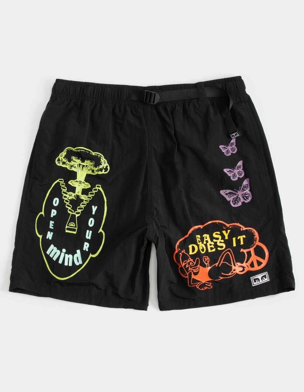 OBEY Easy Does It Mens Volley Shorts - BLACK | Tillys