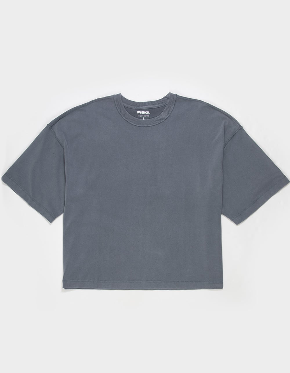 RSQ Mens Baggy Crop Tee - DARK GRAY