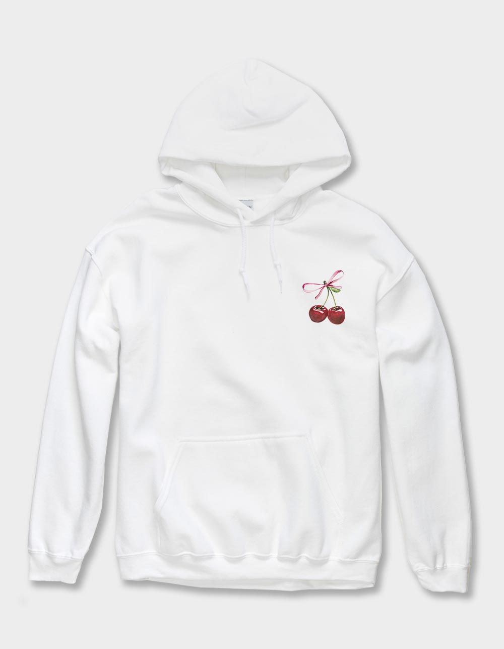 CHERRIES Double The Love Unisex Hoodie - WHITE