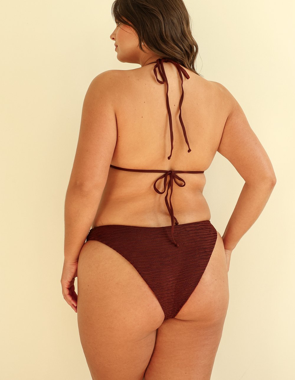 DIPPIN' DAISY'S Nocturnal Cheeky Bikini Bottom - DARK BROWN