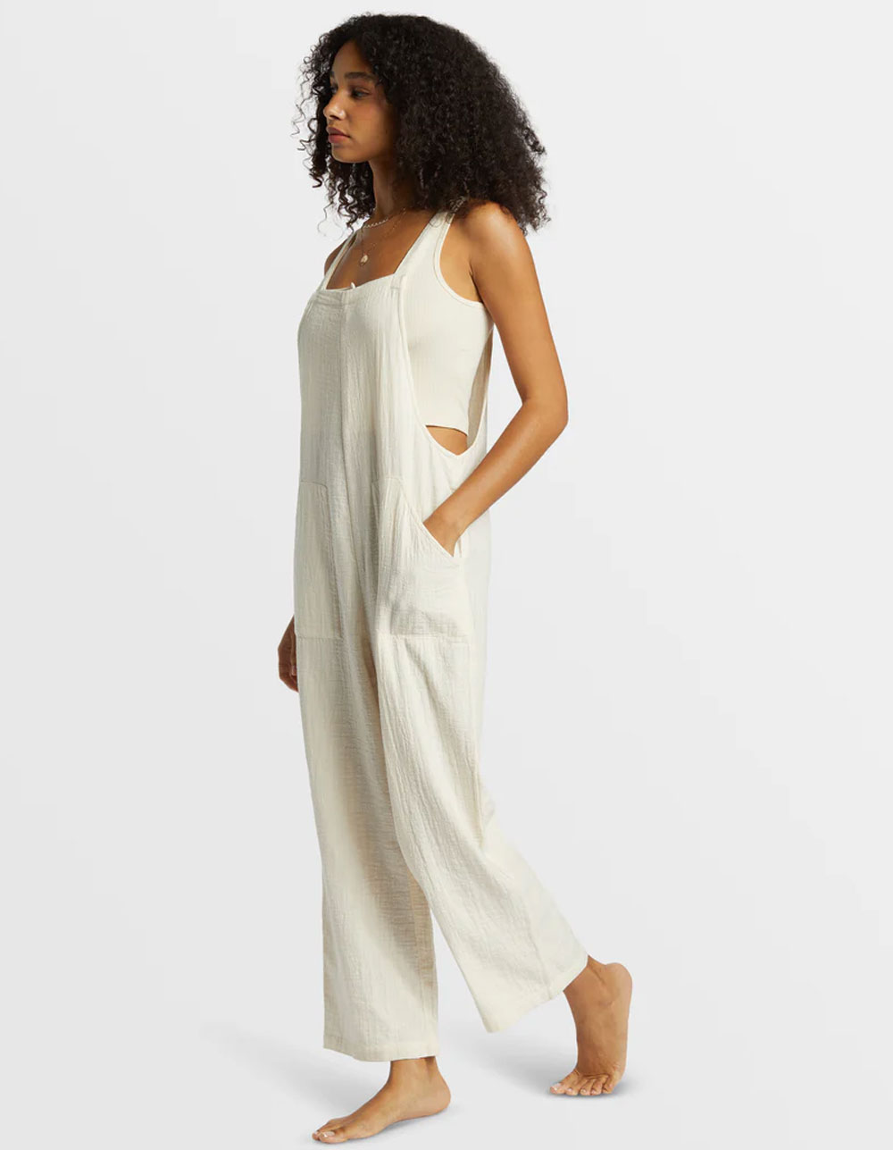 BILLABONG Pacific Time Womens Jumpsuit - WHITE