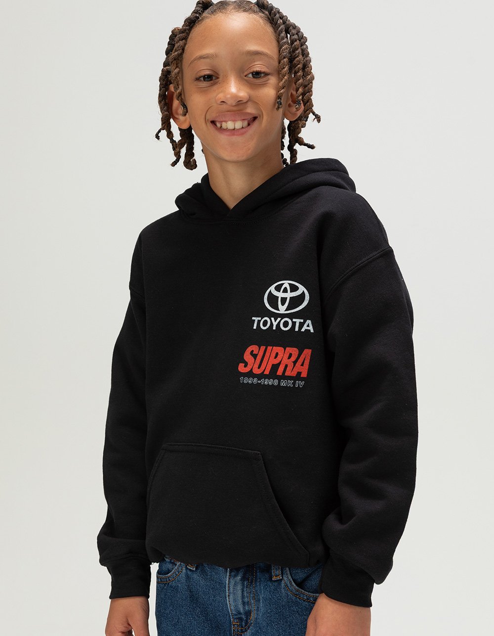 TOYOTA Supra Boys Hoodie - BLACK