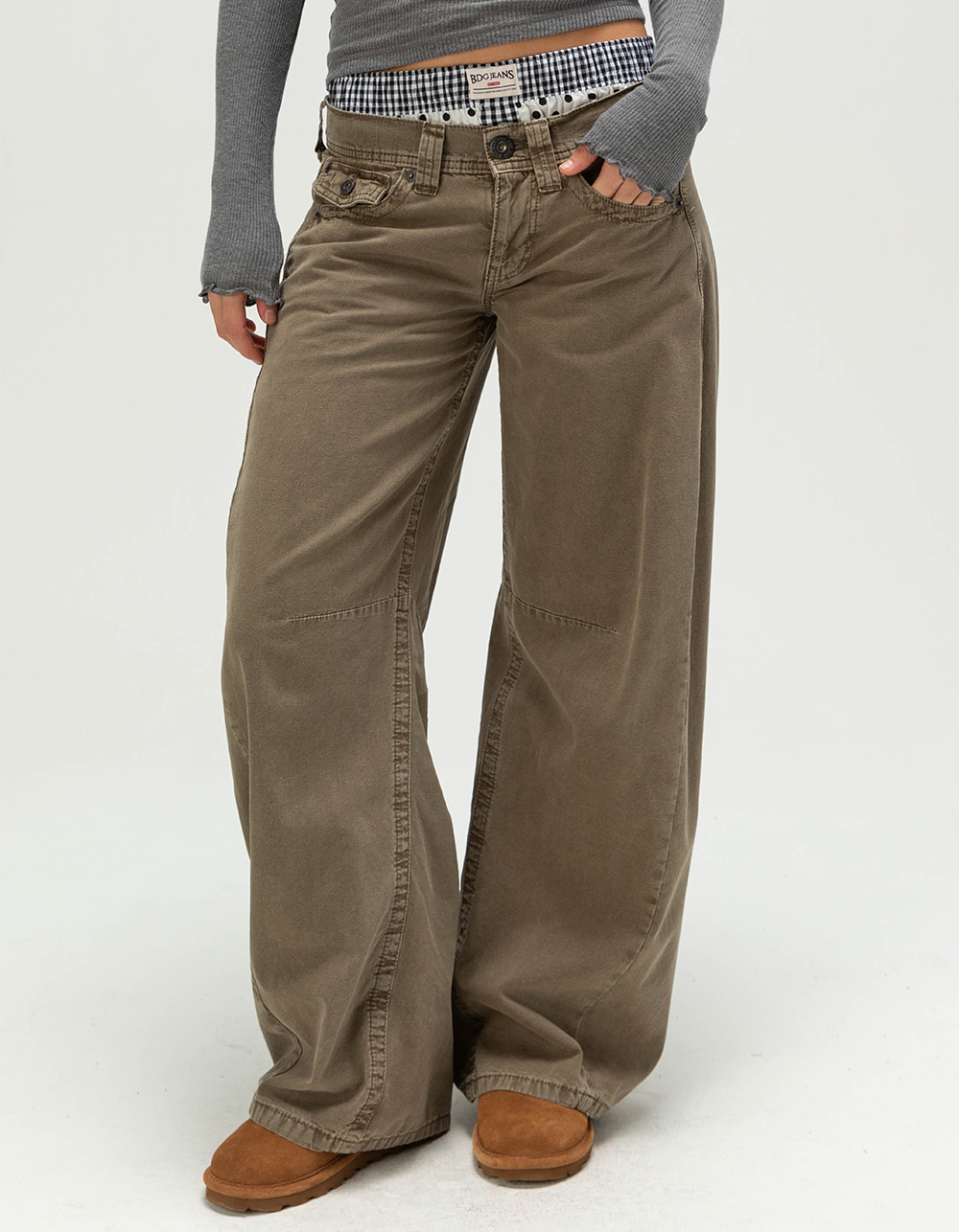 BDG Urban Outfitters Kayla Cocoon Womens Jeans - KHAKI