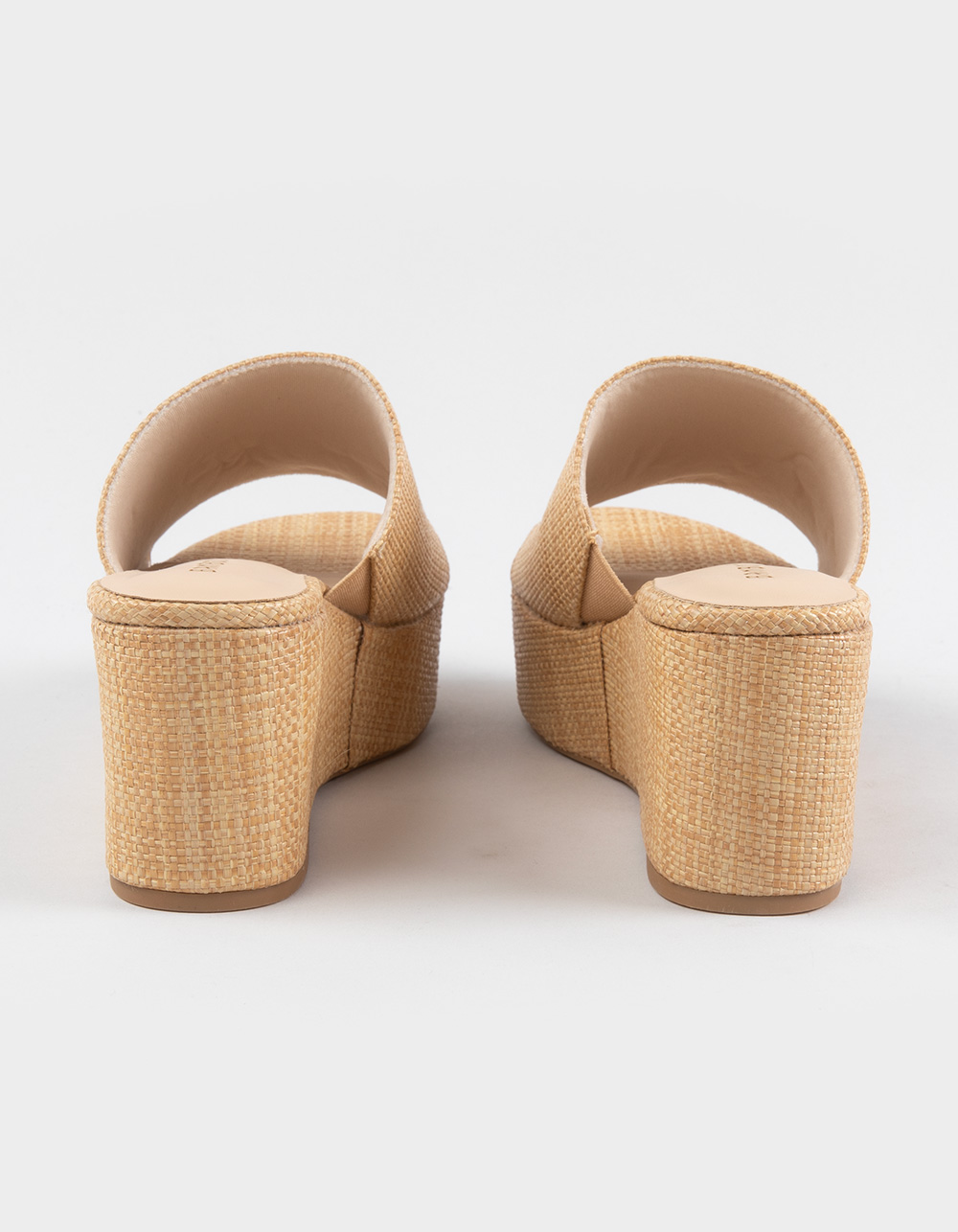 BAMBOO Beyond Womens Wedge Sandals - NATURAL