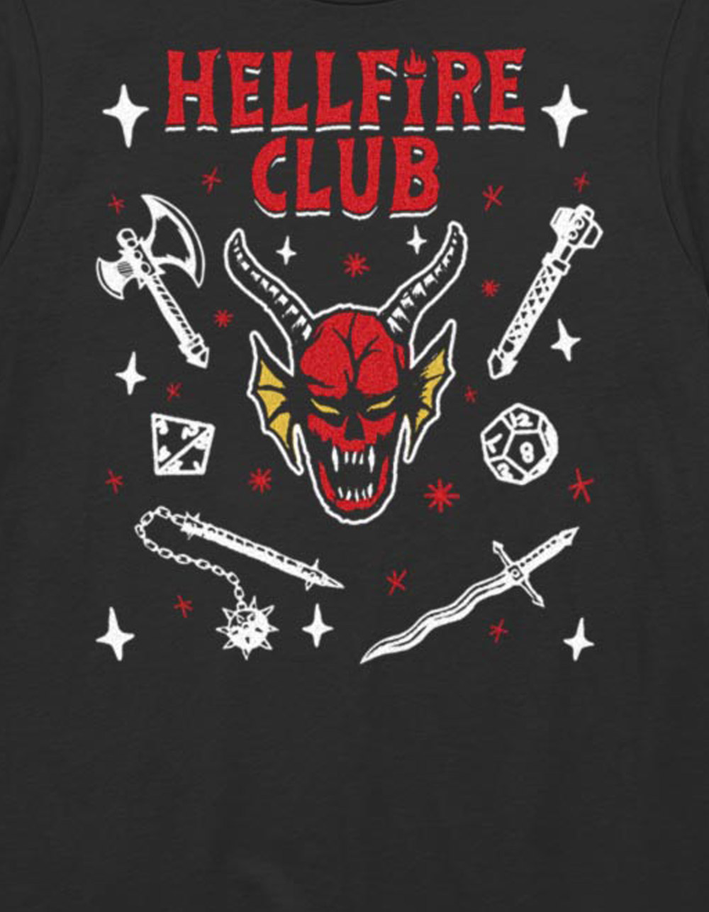 STRANGER THINGS Textbook HFC Unisex Tee - BLACK