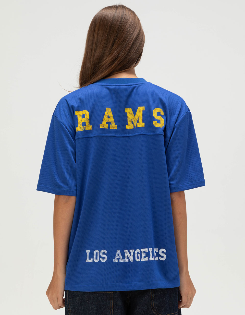 THE WILD COLLECTIVE Los Angeles Rams Womens Jersey - BLUE
