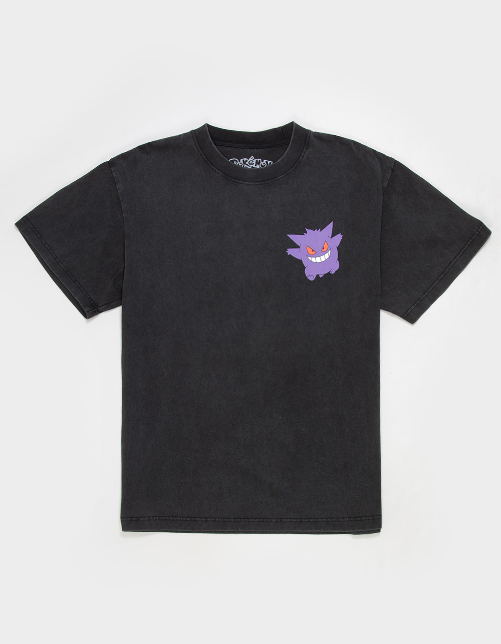 POKEMON Gengar Mens Boxy Tee - WASHED BLACK