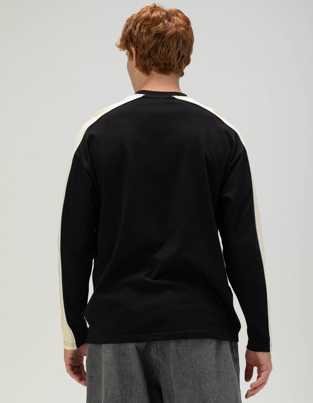 RUSTY Alonso Mens Long Sleeve Tee - BLK/MULTI