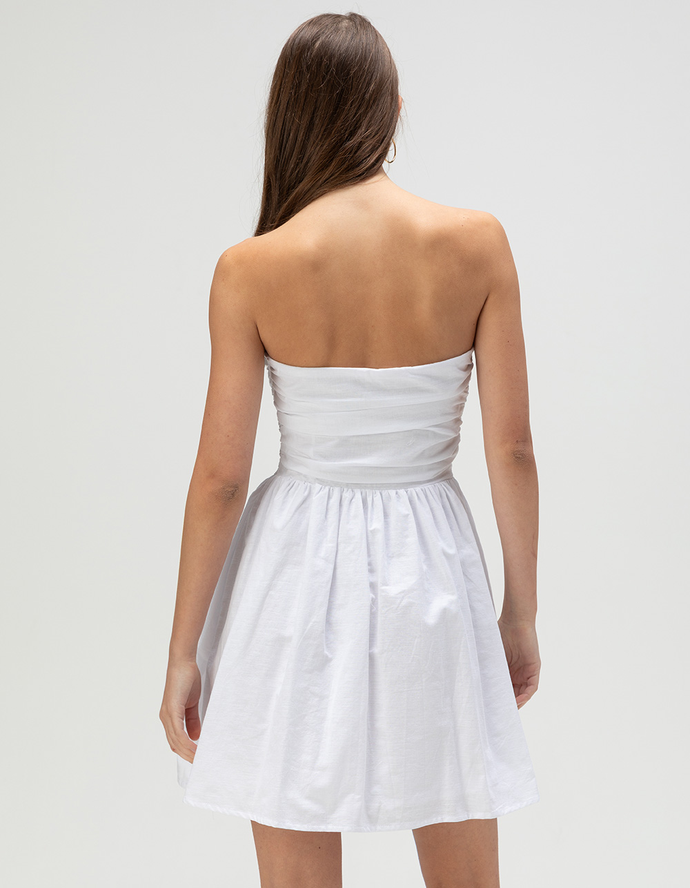 RHYTHM Mila Womens Tube Mini Dress - WHITE