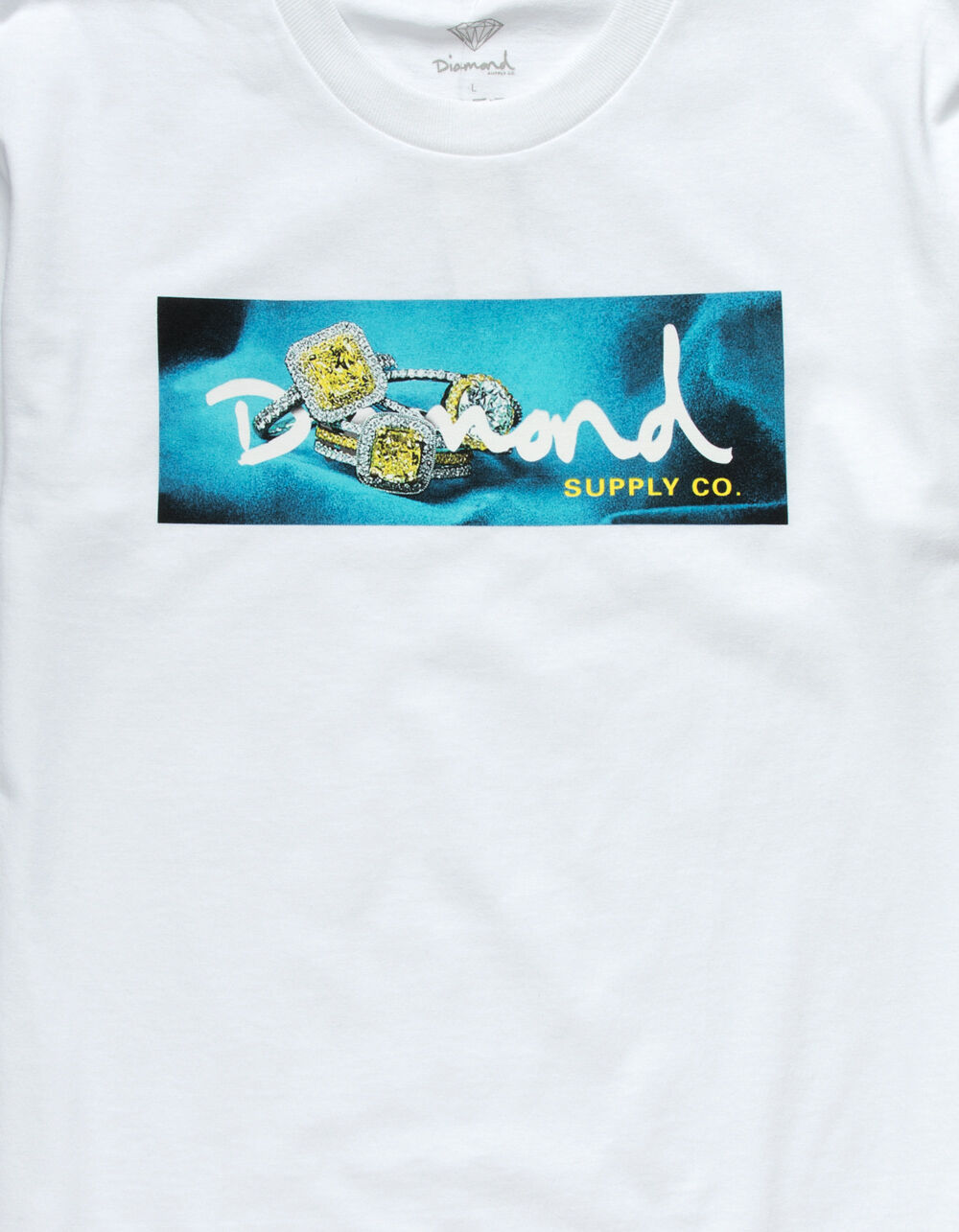 DIAMOND SUPPLY CO. Citrine Box Logo Boys T-Shirt image number 1