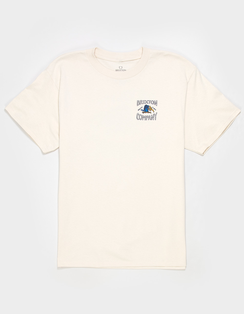BRIXTON Outta Time Mens Tee - CREAM