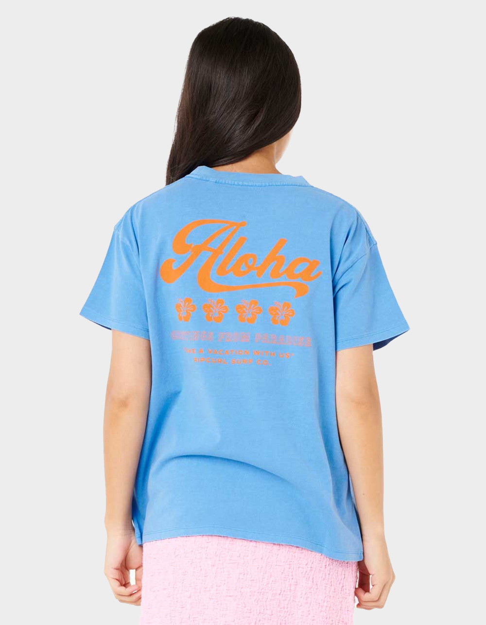 RIP CURL Aloha Womens Relaxed Tee - BLUE
