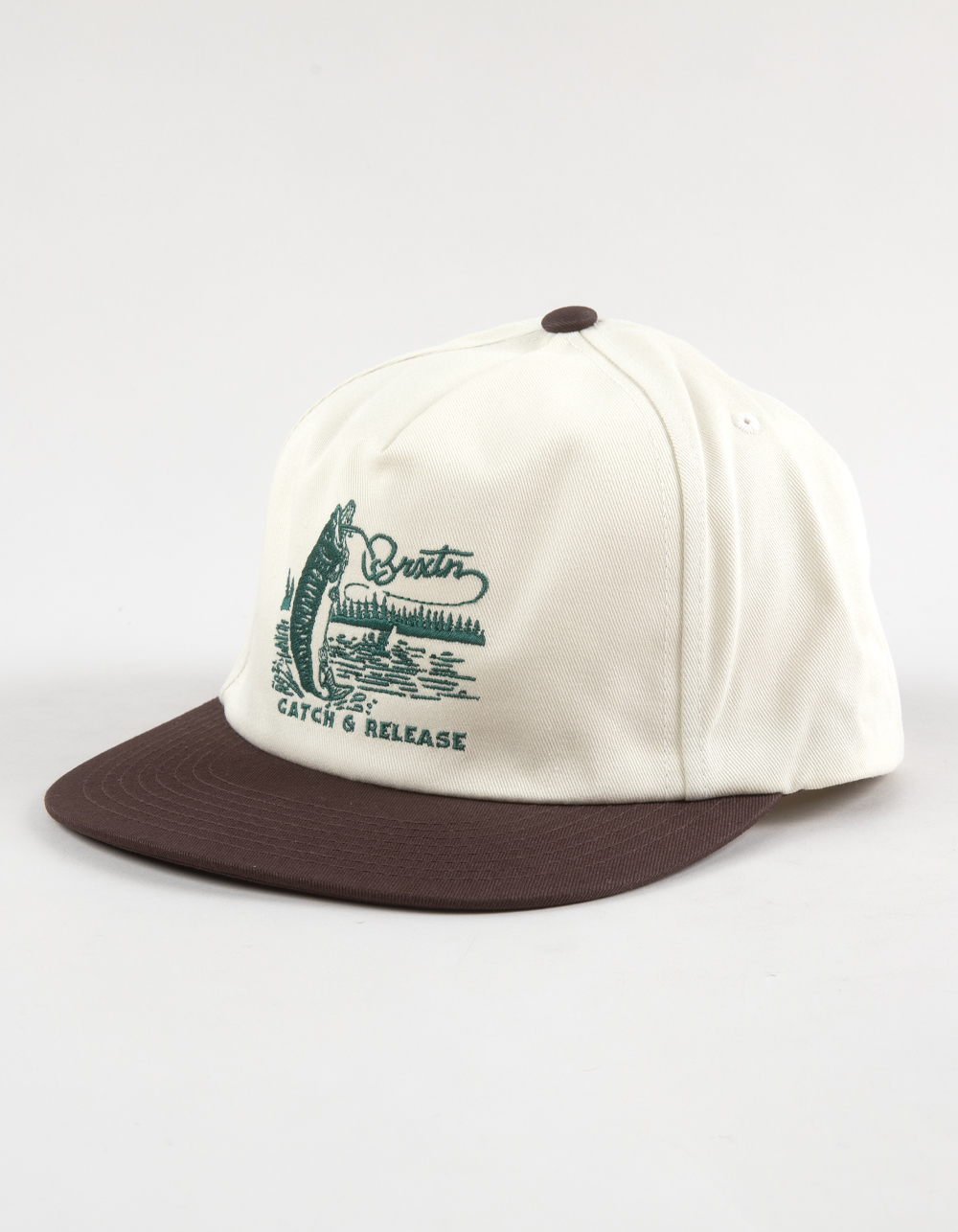 BRIXTON Catch & Release Snapback Hat - BROWN COMBO
