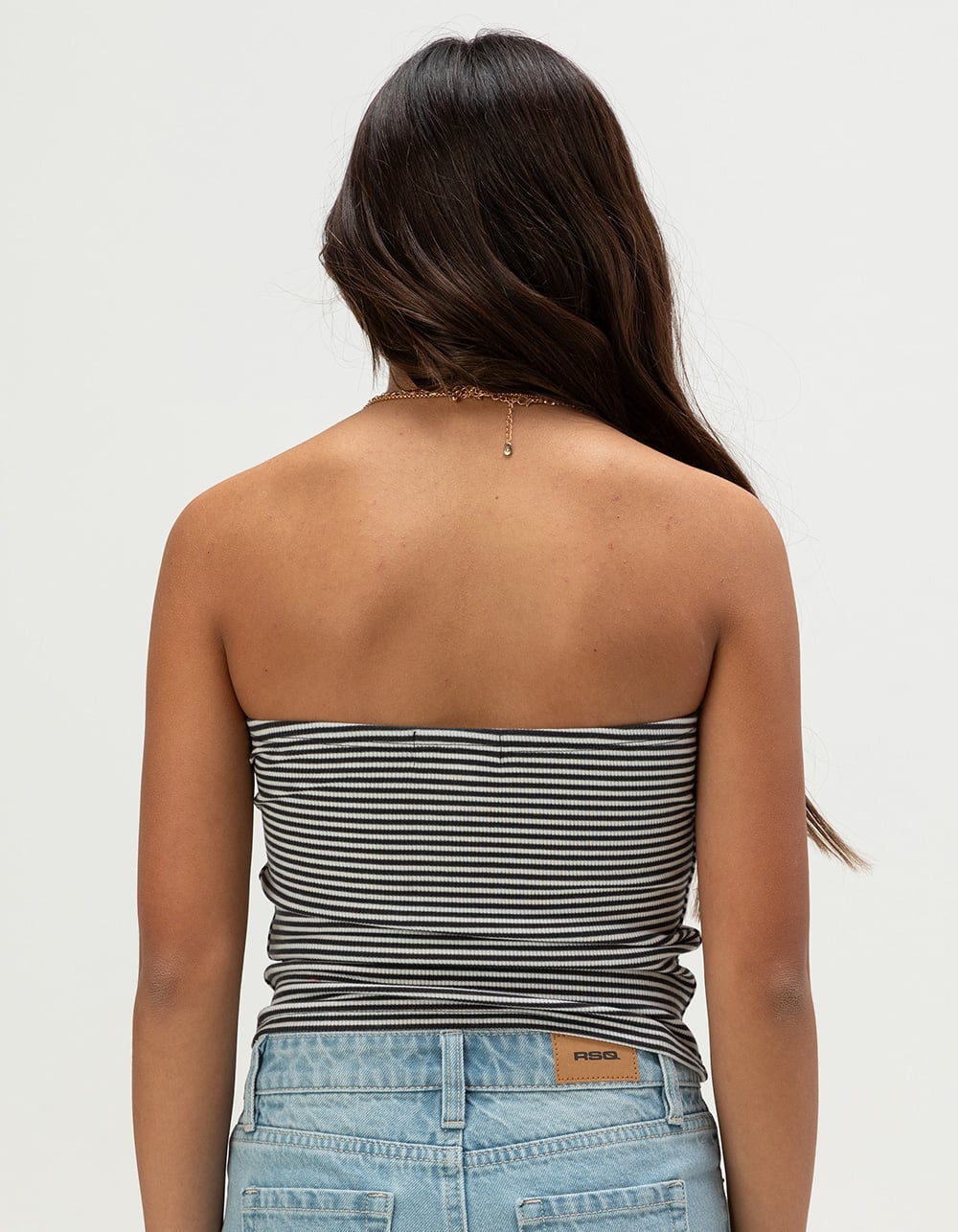FULL TILT Essentials Girls Stripe Tube Top