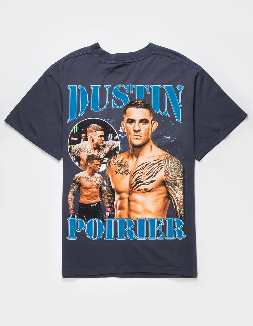 UFC The Diamond Dustin Poirier Mens Oversized Tee - NAVY