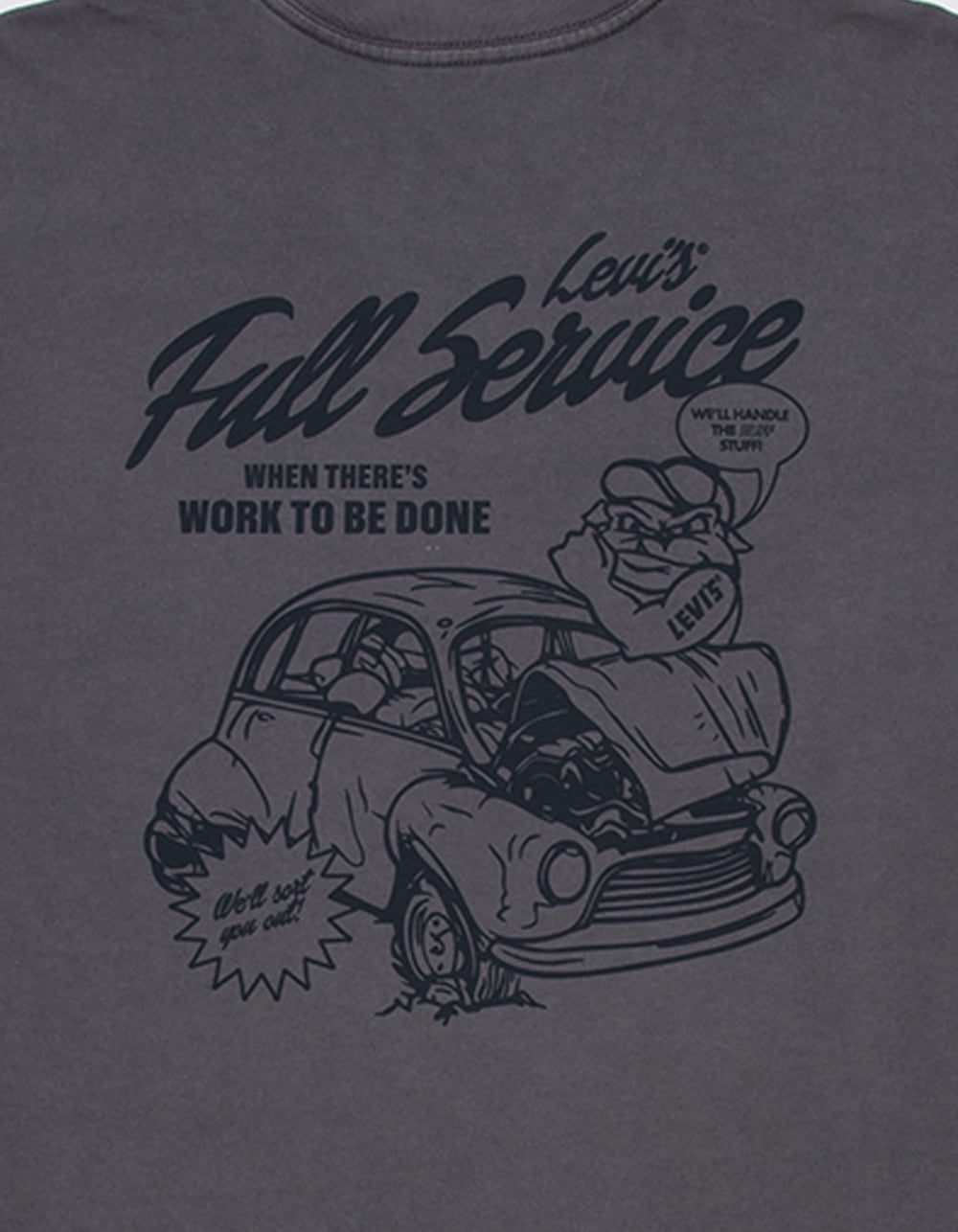 LEVI'S Full Service Mens Tee - WASHED BLACK