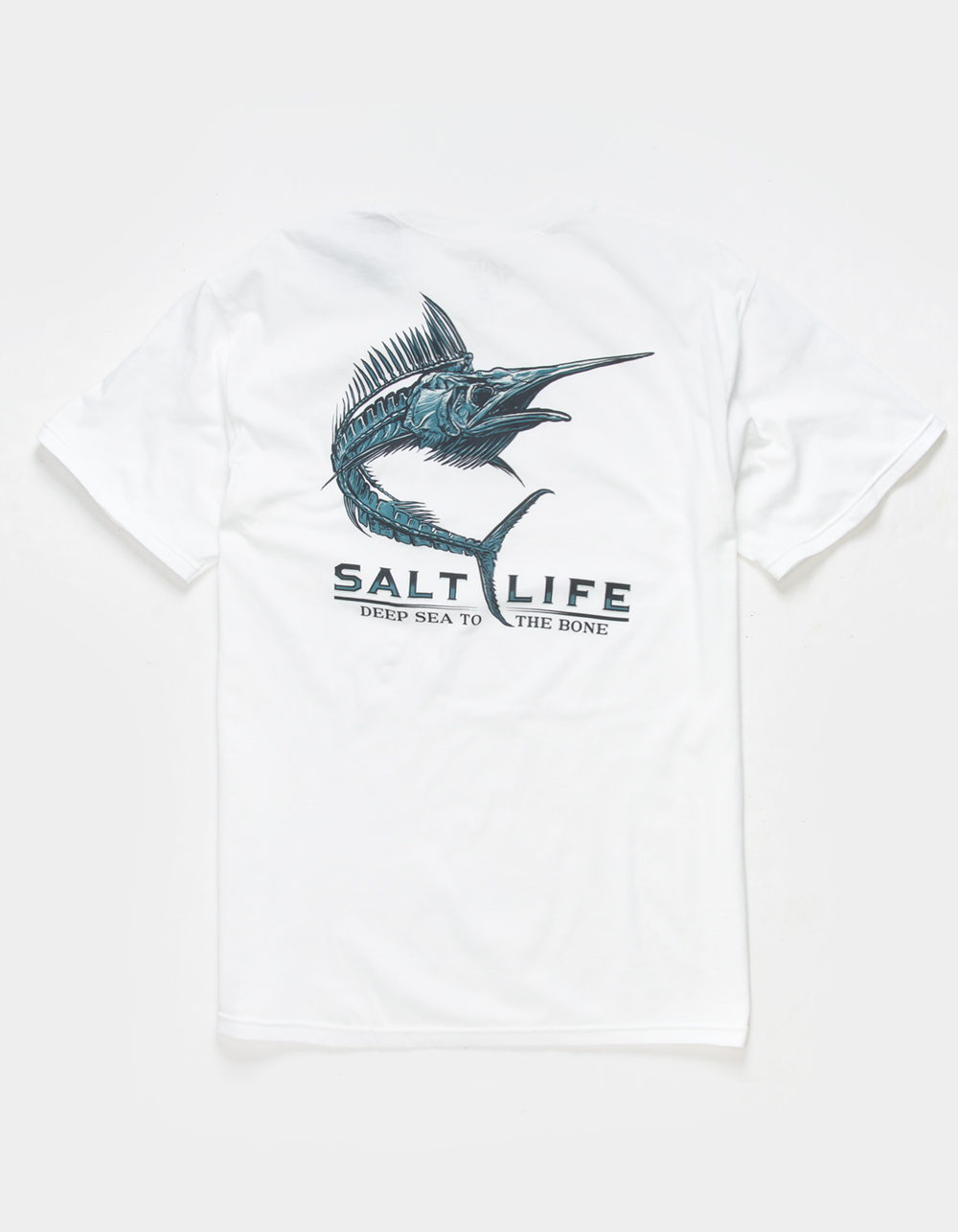 SALT LIFE Skelebonz Mens Tee WHITE Tillys