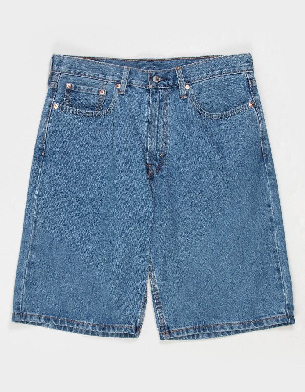 LEVI'S 469 Loose Mens Denim Shorts - MEDIUM Score WASH
