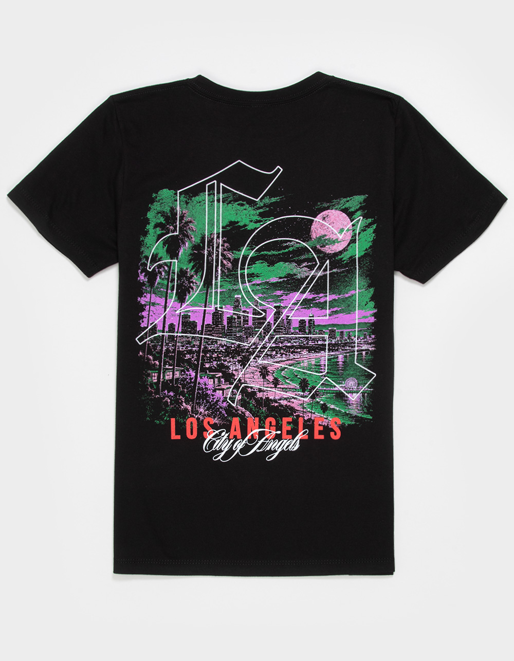 PLEASANT GETAWAY LA City Boys Tee - BLACK