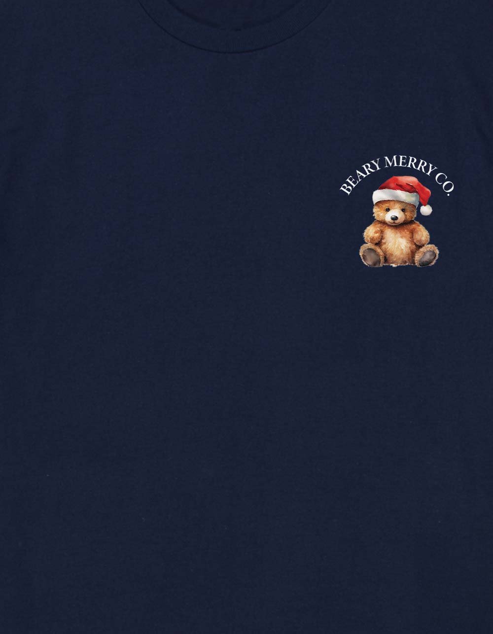 BEAR Beary Merry Unisex Tee - NAVY