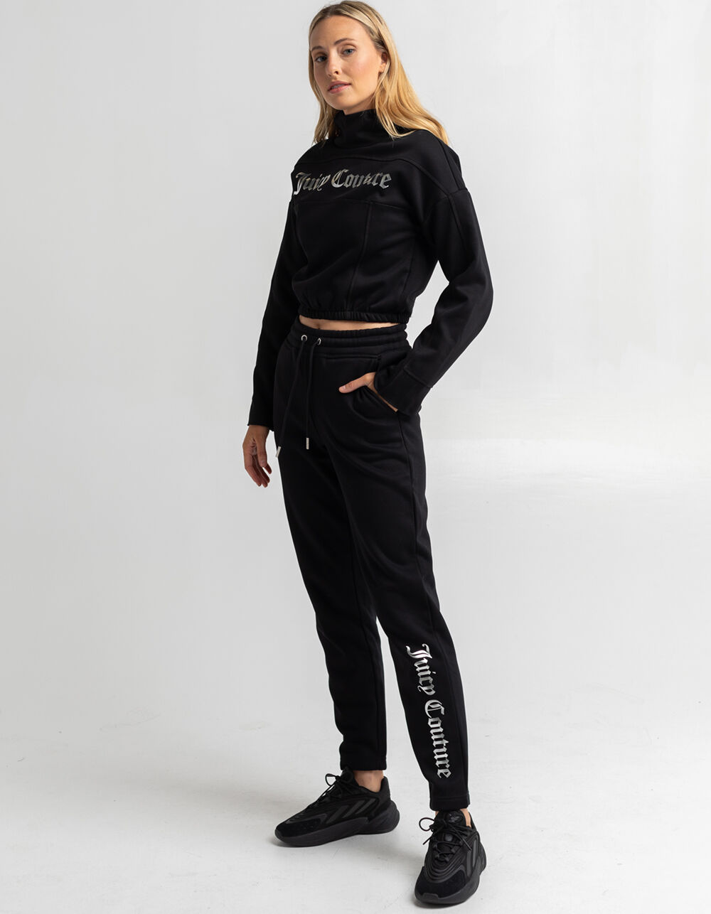 JUICY COUTURE Womens Straight Leg Sweatpants BLACK Tillys