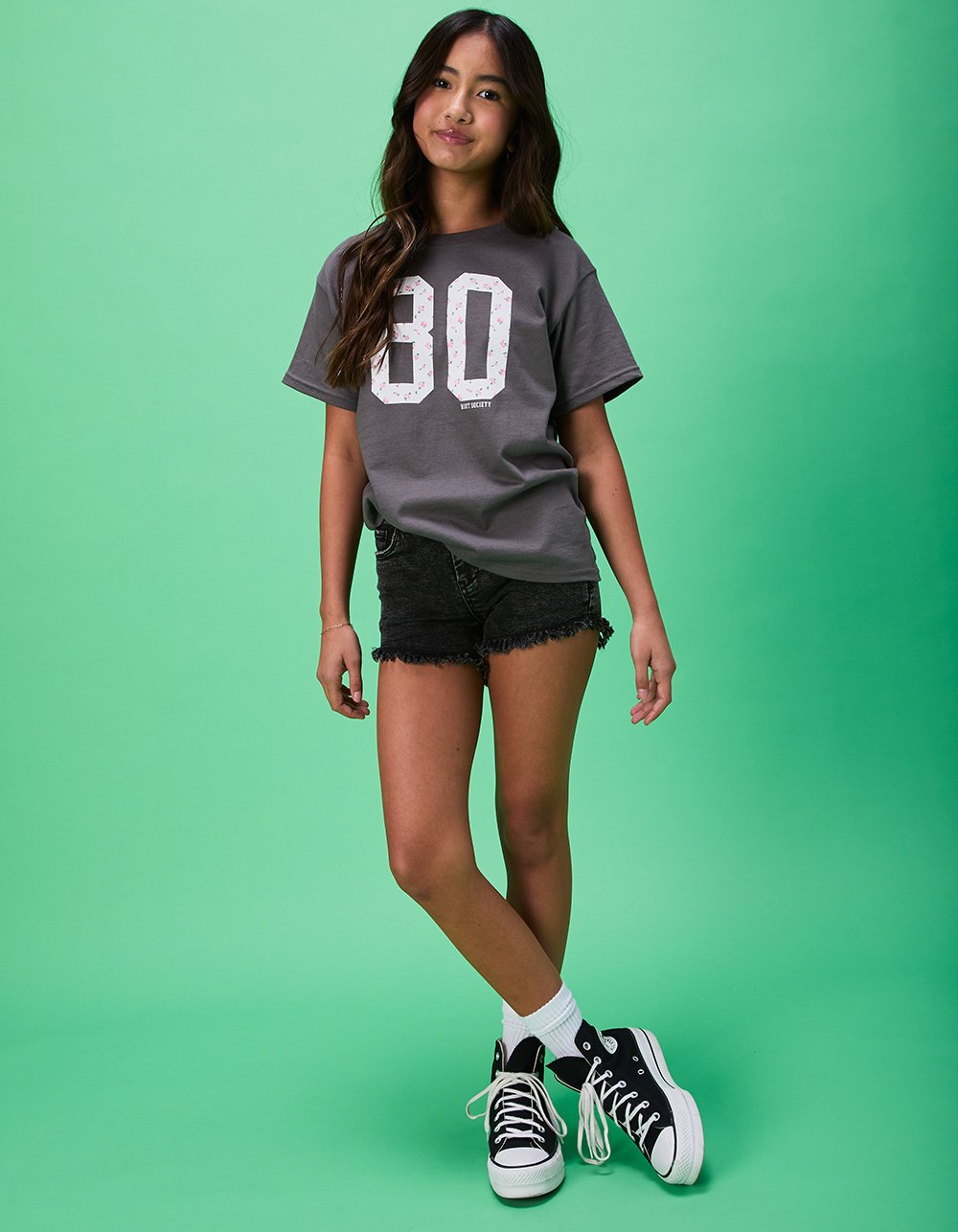 BLANK NYC Sabotage Girls Shorts - WASHED BLACK