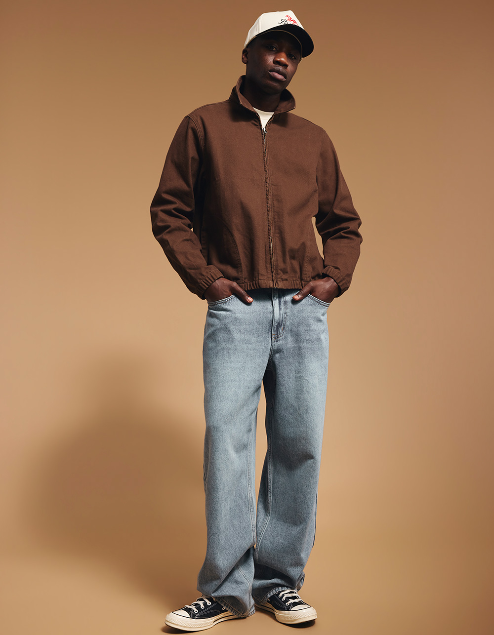 BRIXTON The Town Mens Workwear Jacket - BROWN