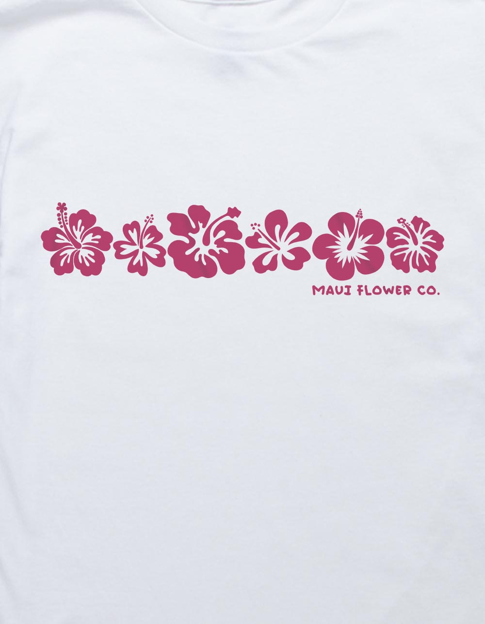 MAUI Flower Co. Unisex Kids Tee - WHITE