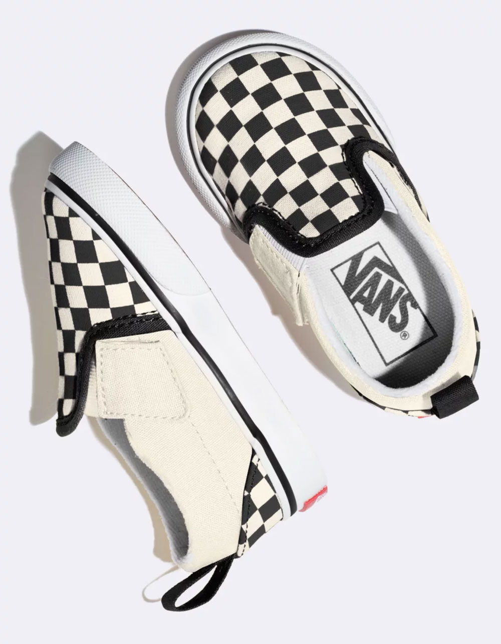 VANS Toddler Checkerboard Slip-On Velcro Shoes