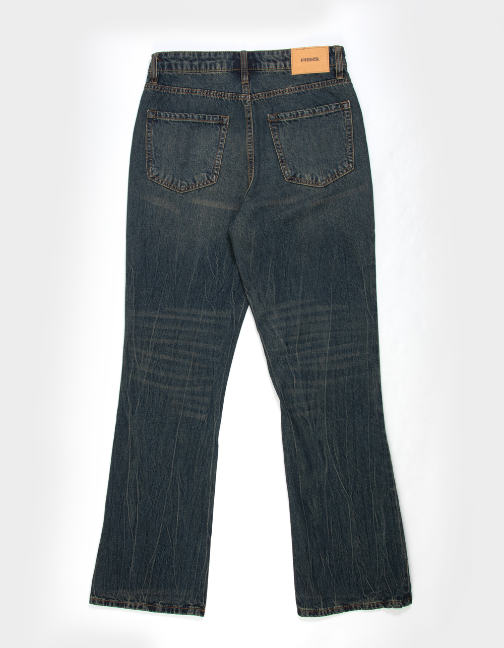 RSQ Mens Relaxed Bootcut Jeans - TINTED DENIM