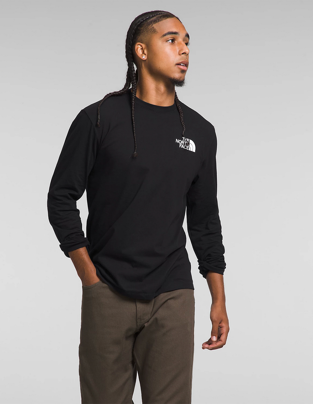 THE NORTH FACE Box NSE Mens Long Sleeve Tee - BLACK | Tillys