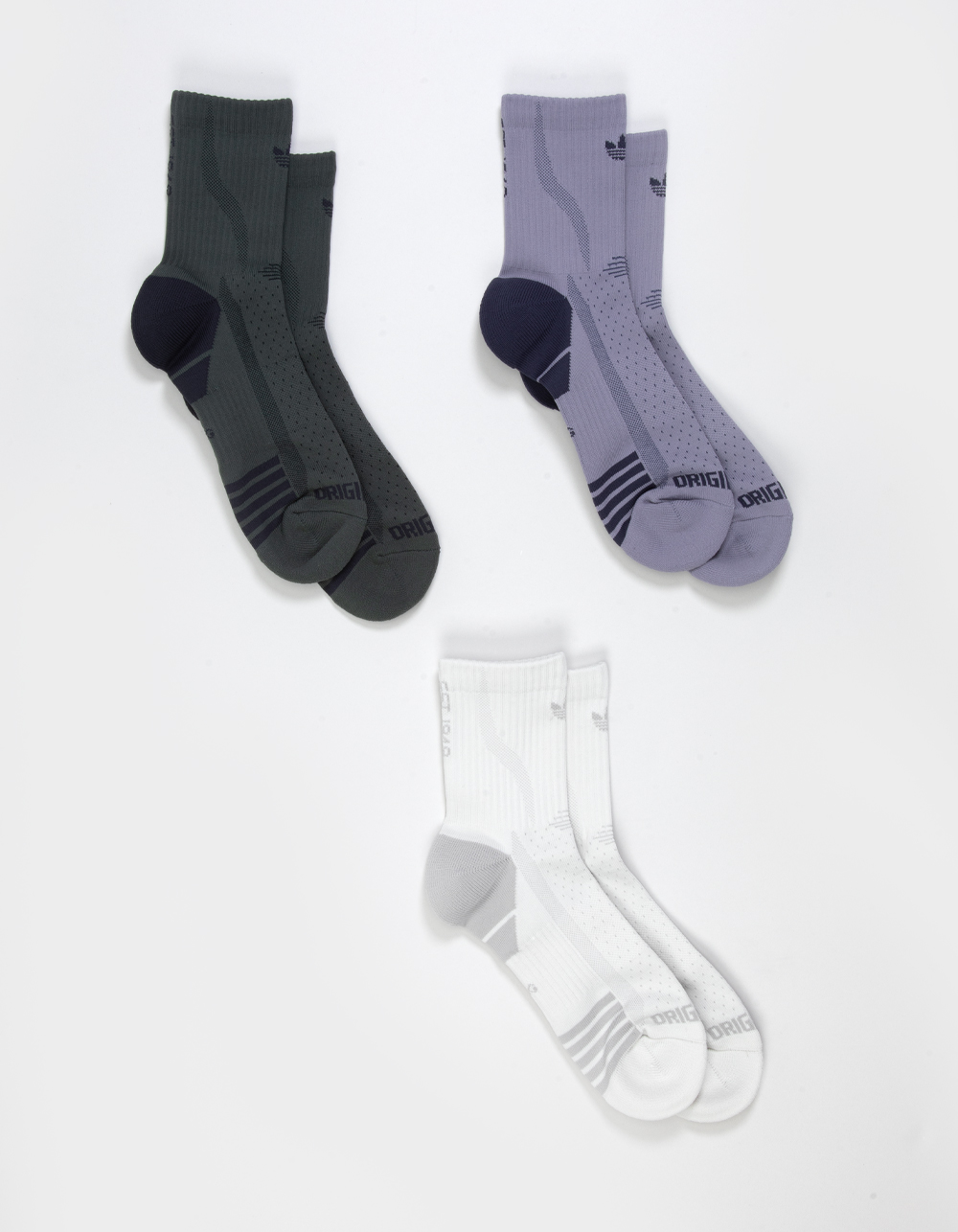 ADIDAS Originals Tech 2.0 3 Pack High Quarter Socks
