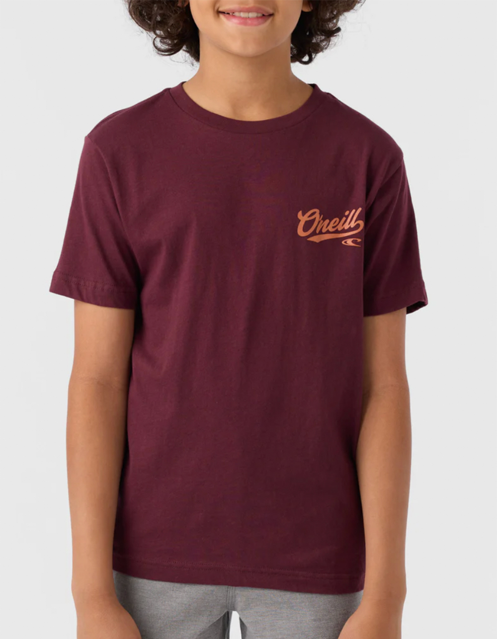 O'NEILL Zoned Out Boys Tee - BURGUNDY