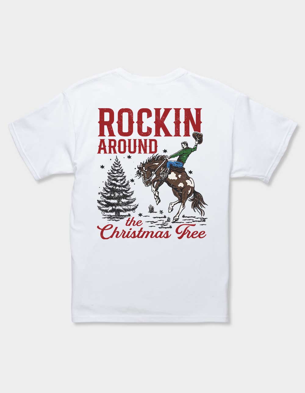 WESTERN Rockin' Around Unisex Kids Tee - WHITE