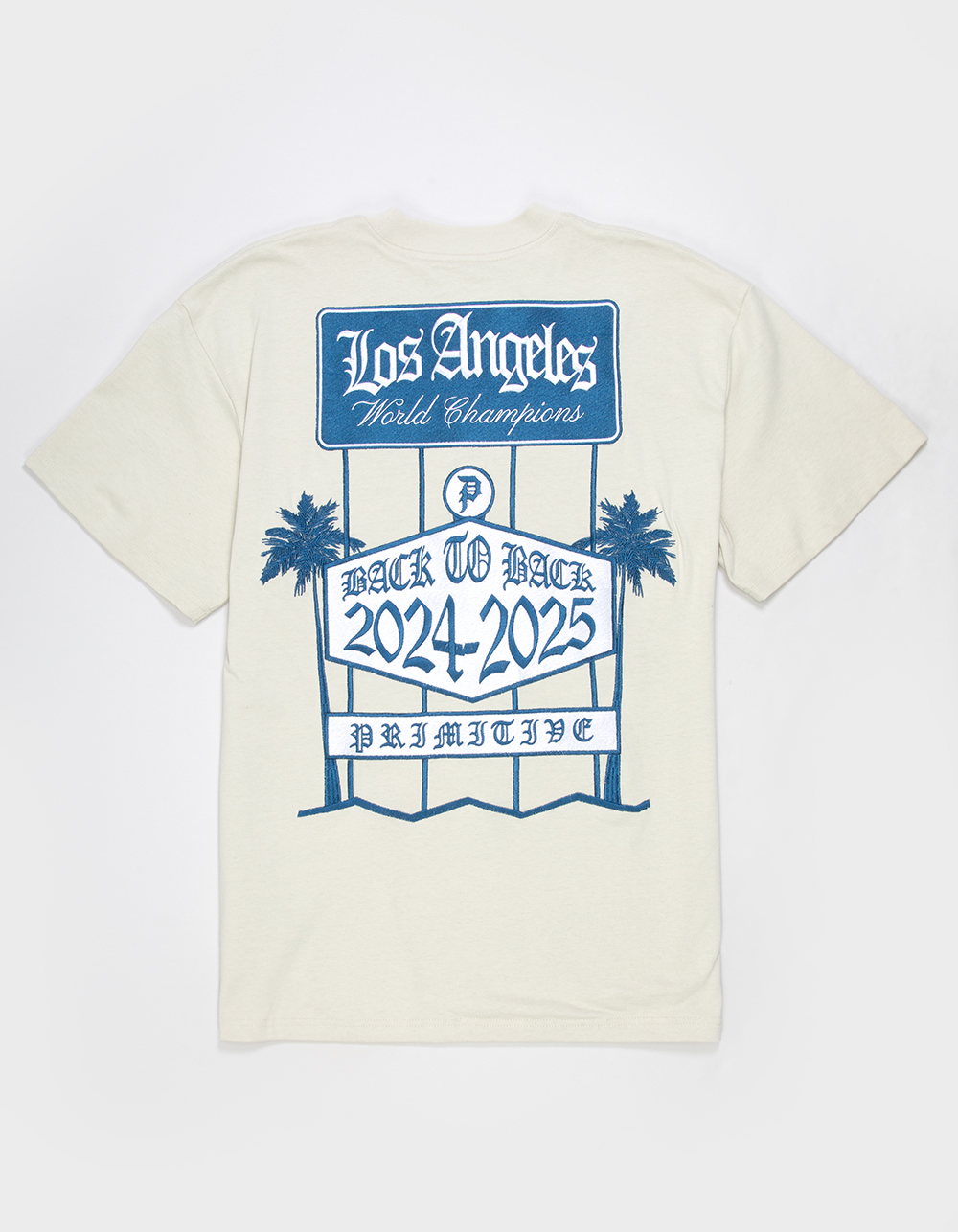 PRIMITIVE Score Mens Heavyweight Embroidered Tee - SAND