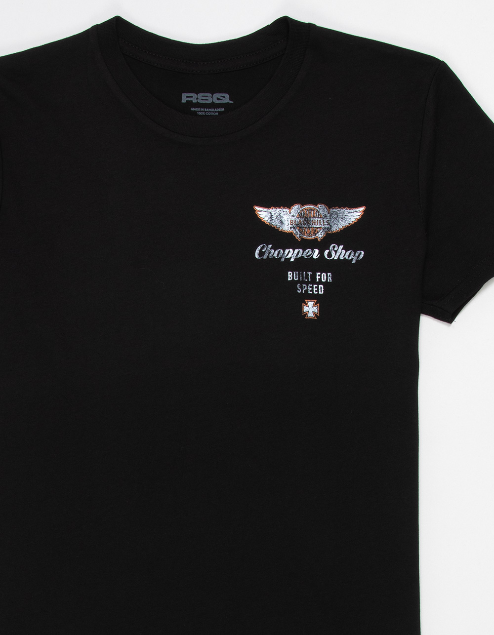 RSQ Boys Chopper Shop Tee - BLACK