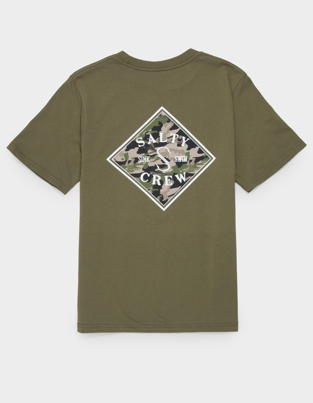 SALTY CREW Tippet Fill Boys Tee - OLIVE