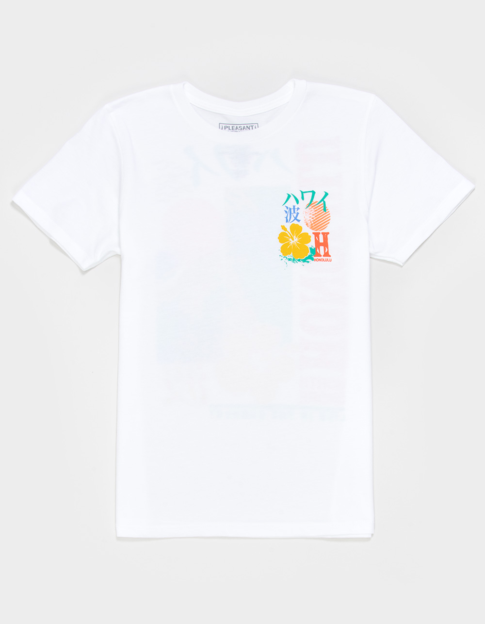 PLEASANT GETAWAY Honolulu Boys Tee - WHITE