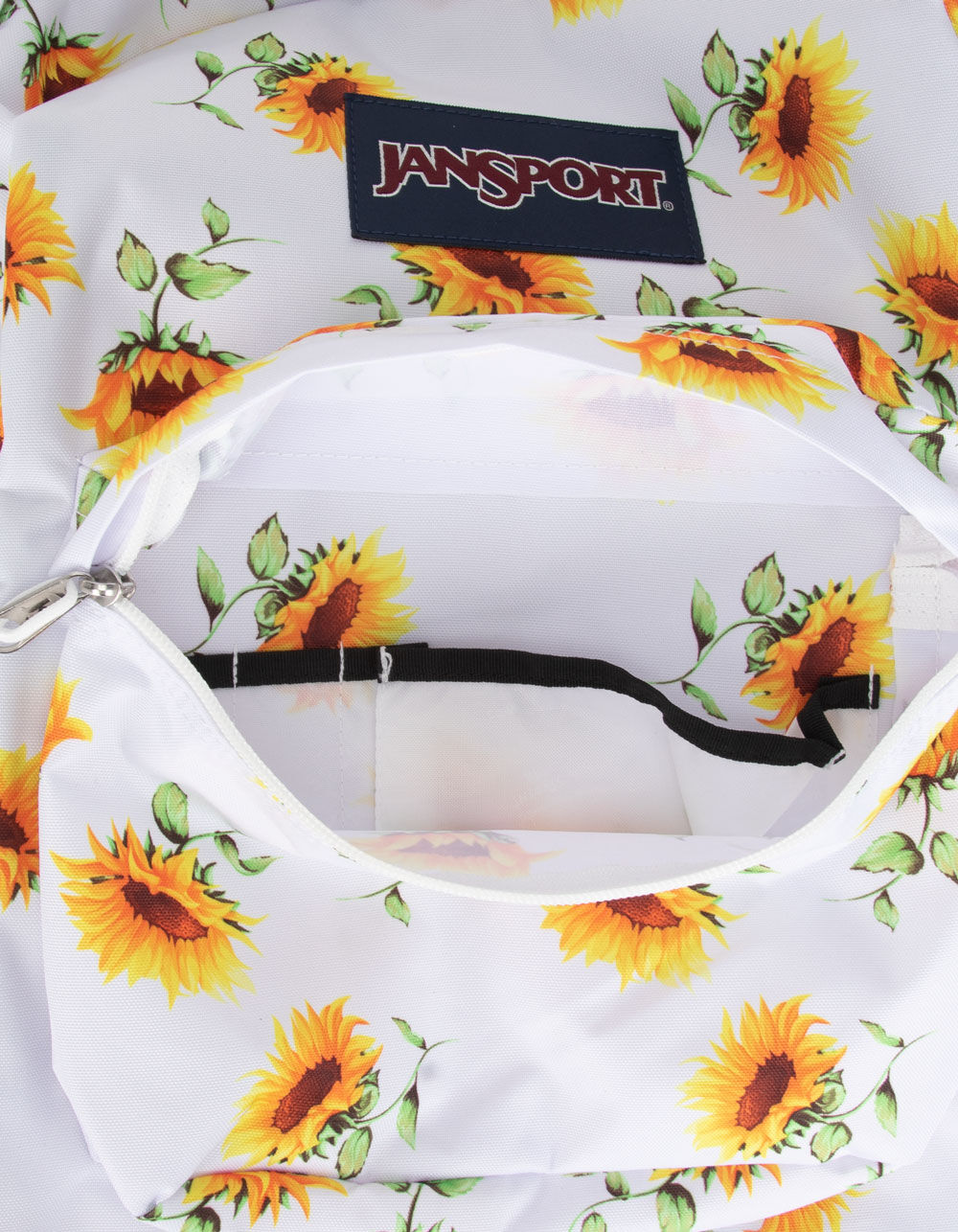 JANSPORT SuperBreak Plus Sunflower Backpack - WHITE COMBO