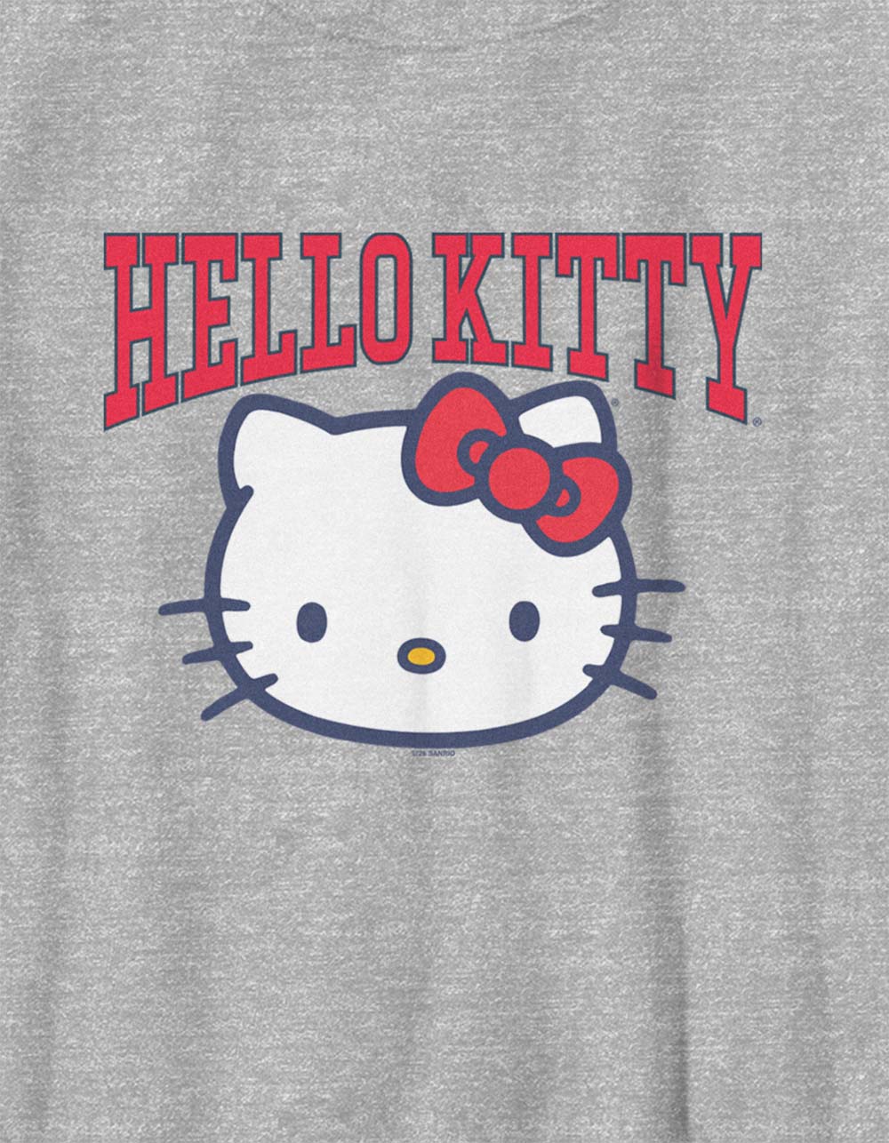 HELLO KITTY Classic Girls Tee - HEATHER GRAY