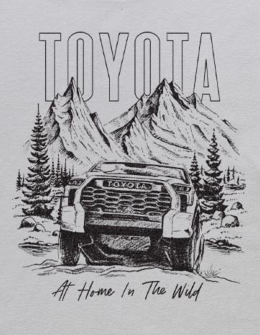 TOYOTA At Home The Wild Unisex Tee - SILVER