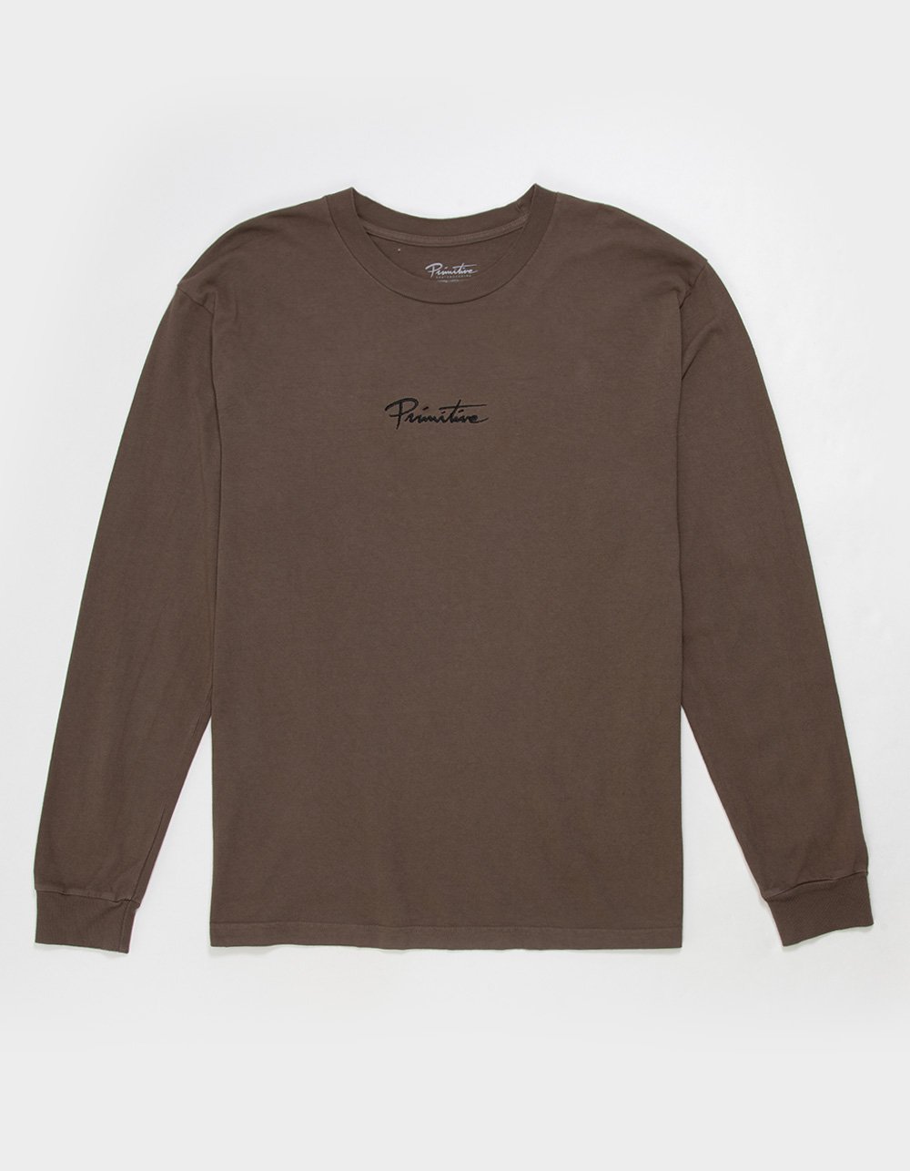 PRIMITIVE Nuevo Mens Long Sleeve Boxy Tee - BROWN